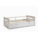 Cama nido RAZIEL 90cm blanco y madera natural Cama nido RAZIEL 90cm blanco y madera natural Blanco