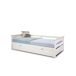 Cama nido RAZIEL 90cm blanco y madera natural Cama nido RAZIEL 90cm blanco y madera natural Blanco