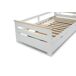 Cama nido RAZIEL 90cm blanco y madera natural Cama nido RAZIEL 90cm blanco y madera natural Blanco