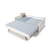 Cama nido RAZIEL 90cm blanco y madera natural Cama nido RAZIEL 90cm blanco y madera natural Blanco