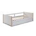 Cama nido URIEL 90cm blanco y madera natural Cama nido URIEL 90cm blanco y madera natural Natural/ Blanco