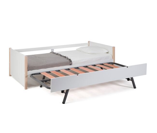 Cama Nido URIEL 90cm Blanco Y Madera Natural Conforama cama-nido-uriel-90cm-blanco-y-madera-natural-conforama
