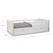 Cama nido URIEL 90cm blanco y madera natural Cama nido URIEL 90cm blanco y madera natural Natural/ Blanco