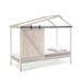 Cama cabaña JEREMIEL 90cm blanco rústico y gris claro Cama cabaña JEREMIEL 90cm blanco rústico y gris claro Blanco/ Gris