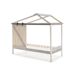 Cama cabaña JEREMIEL 90cm blanco rústico y gris claro Cama cabaña JEREMIEL 90cm blanco rústico y gris claro Blanco/ Gris