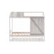 Cama cabaña ELIOT 90cm blanco, gris claro y gris oscuro Cama cabaña ELIOT 90cm blanco, gris claro y gris oscuro Blanco/ Gris