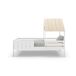 Cama 90cm cabaña ANGELA blanco lacado y madera natural Cama 90cm cabaña ANGELA blanco lacado y madera natural Natural/ Blanco