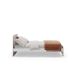 Cama LANI 90cm crema y madera natural Cama LANI 90cm crema y madera natural Beige