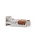 Cama LANI 90cm crema y madera natural Cama LANI 90cm crema y madera natural Beige