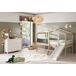 Cama 90cm LAURA con tobogán madera natural y blanco Cama 90cm LAURA con tobogán madera natural y blanco Natural/ Blanco
