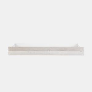 Gaveta cabana JEREMIEL 90cm branco rústico e cinza claro