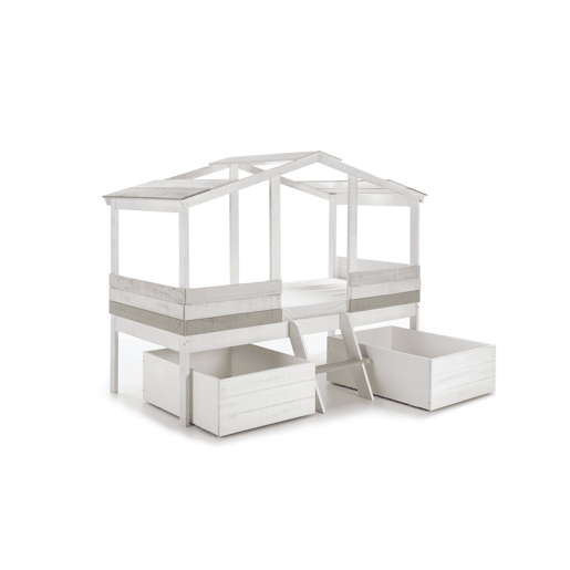 Conjunto de 2 gavetas cabana CHAMUEL branco rústico