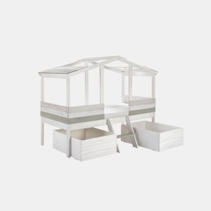 Conjunto de 2 gavetas cabana CHAMUEL branco rústico