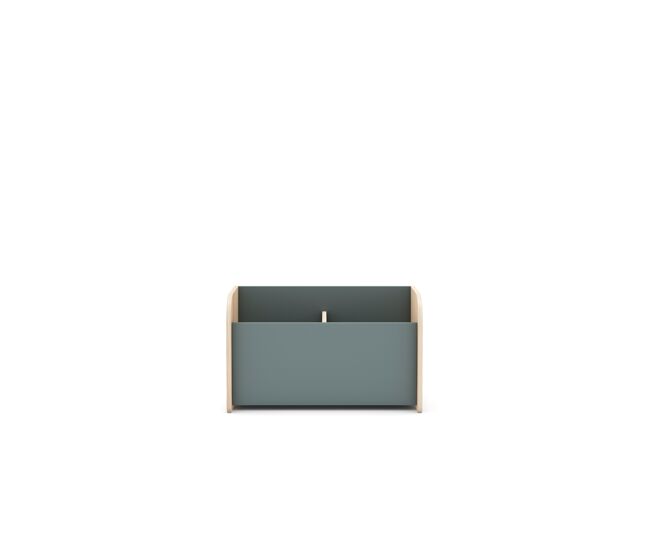 Baúl sianne 2 huecos verde caqui y madera natural - conforama