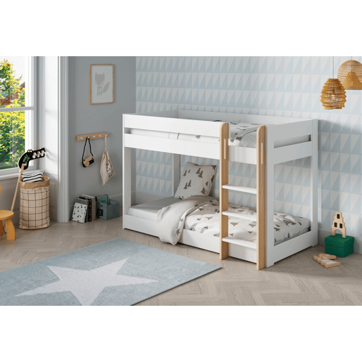 Beliche Montessori AZRAEL 90cm branco e madeira