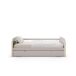 Cama nido ELLIS 90cm crema y madera natural Cama nido ELLIS 90cm crema y madera natural Beige