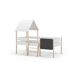 Cama 90cm cabaña CECILE con pizarra Cama 90cm cabaña CECILE con pizarra Blanco