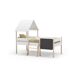 Cama 90cm cabaña CECILE con pizarra Cama 90cm cabaña CECILE con pizarra Blanco