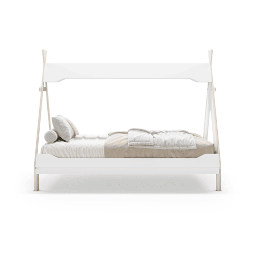 Cabana tipi 90cm LANI branco e madeira natural