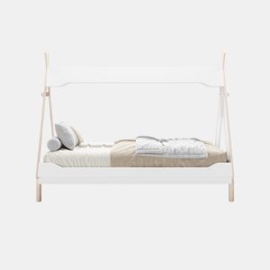 Cabana tipi 90cm LANI branco e madeira natural