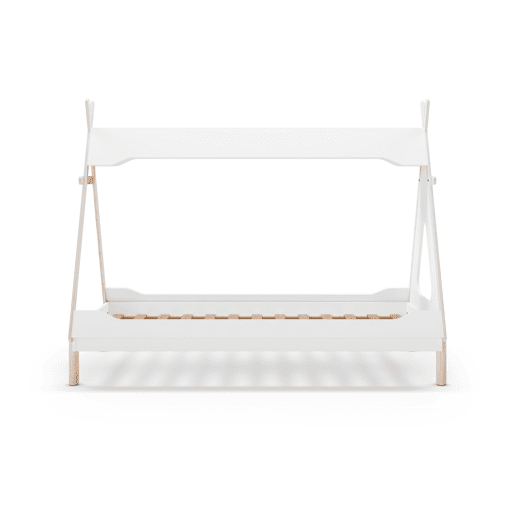 Cabana tipi 90cm LANI branco e madeira natural