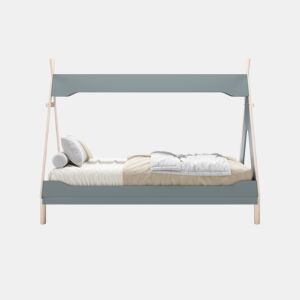 Cabana tipi 90cm LANI verde petróleo e madeira natural