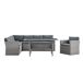 Set rinconera jardín GAVÁ con mesa alta Set rinconera jardín GAVÁ con mesa alta Gris Oscuro