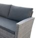 Set rinconera jardín GAVÁ con mesa alta Set rinconera jardín GAVÁ con mesa alta Gris Oscuro