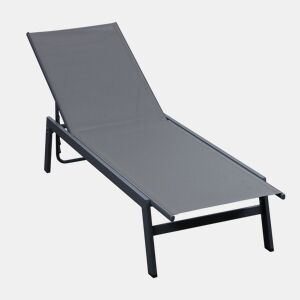 Espreguiçadeira de jardim TOLOSA cinza escuro