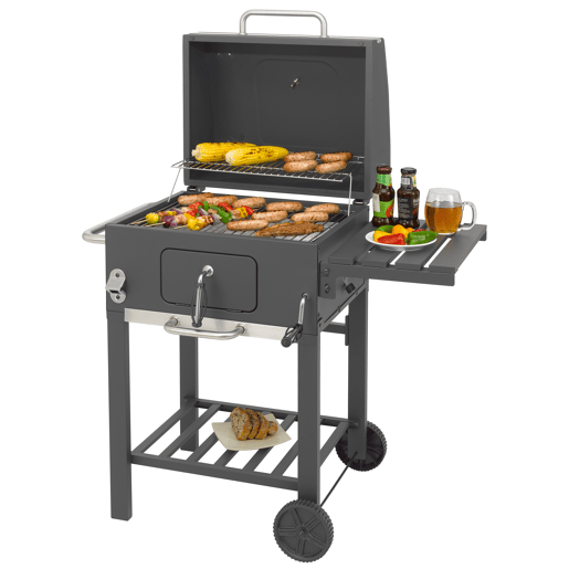 Barbecue de jardim KOA em aço inoxidável, cor preto