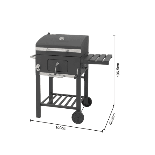 Barbecue de jardim KOA em aço inoxidável, cor preto