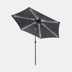 Guarda-sol SPACE com LED, cinzento escuro