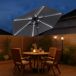 Parasol SPACE gris oscuro con led Parasol SPACE gris oscuro con led Gris Oscuro