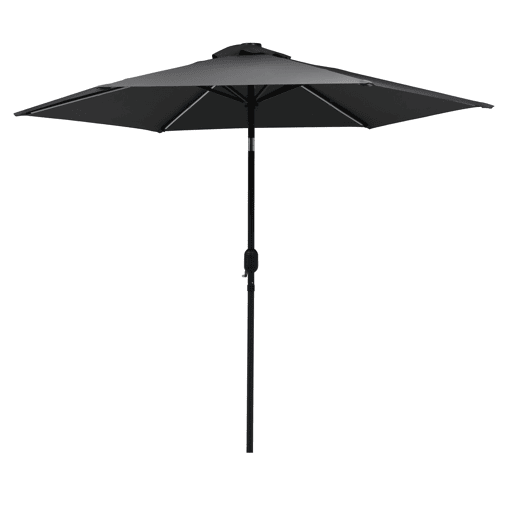 Guarda-sol SPACE com LED, cinzento escuro