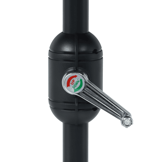 Guarda-sol SPACE com LED, cinzento escuro