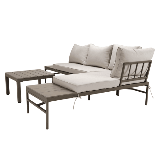 Conjunto de jardim OSLO com sofá de canto