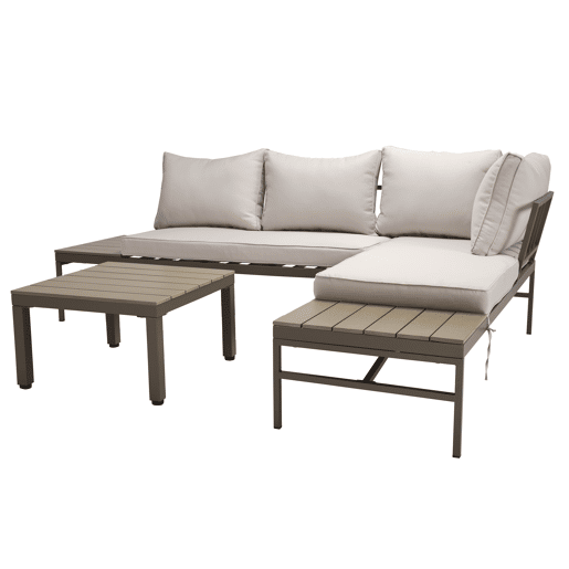 Conjunto de jardim OSLO com sofá de canto