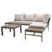Conjunto jardín OSLO con sofá esquinero Conjunto jardín OSLO con sofá esquinero Madera Clara
