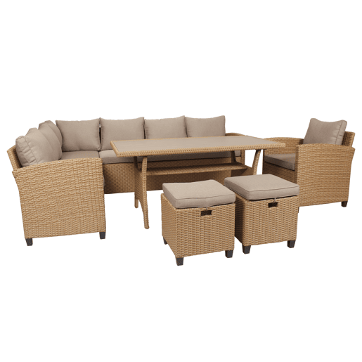 Conjunto de jardim PORTO II castanho