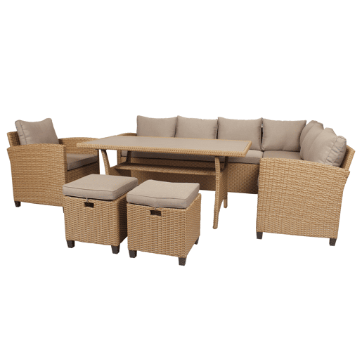 Conjunto de jardim PORTO II castanho