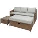 Sofá de jardin IRÚN con mesa baja y banco Sofá de jardin IRÚN con mesa baja y banco Madera