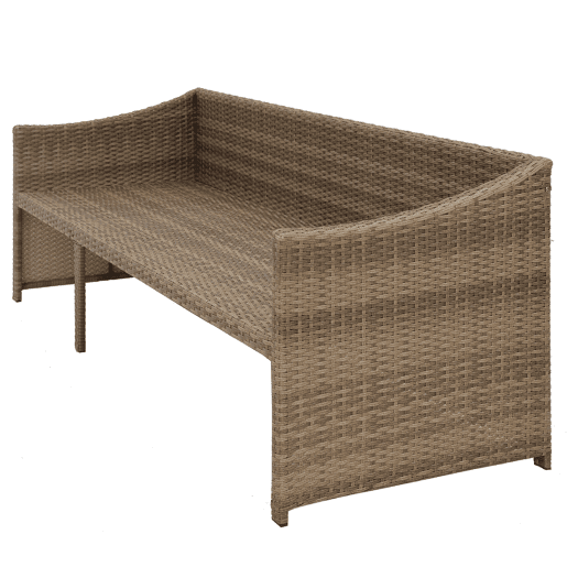 Sofá de jardim IRÚN com mesa de centro e banco Sofá de jardim IRÚN com mesa de centro e banco