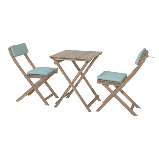 Conjunto de varanda RIVEIRA com mesa e 2 cadeiras Conjunto de varanda RIVEIRA com mesa e 2 cadeiras