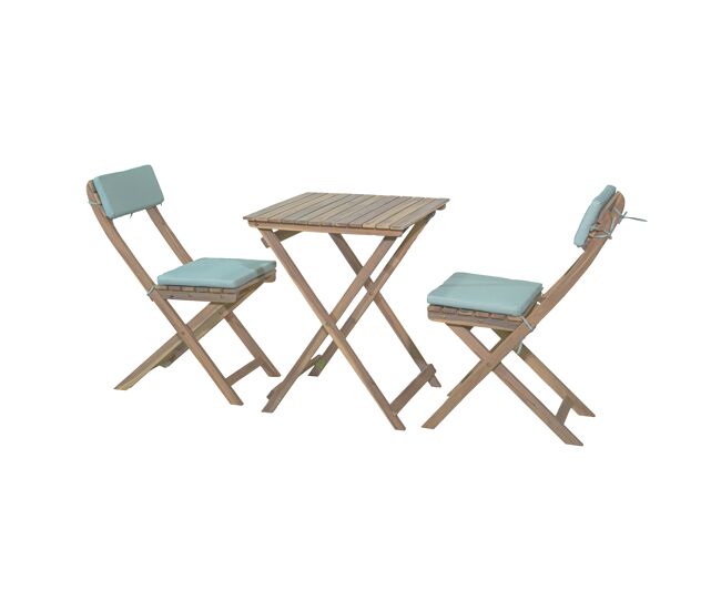 Set balcón riveira con mesa y 2 sillas - conforama