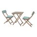 Set balcón RIVEIRA con mesa y 2 sillas Set balcón RIVEIRA con mesa y 2 sillas Madera