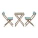 Set balcón RIVEIRA con mesa y 2 sillas Set balcón RIVEIRA con mesa y 2 sillas Madera