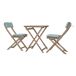 Set balcón RIVEIRA con mesa y 2 sillas Set balcón RIVEIRA con mesa y 2 sillas Madera
