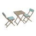Set balcón RIVEIRA con mesa y 2 sillas Set balcón RIVEIRA con mesa y 2 sillas Madera