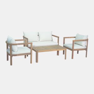 Conjunto de jardim ARTEIJO em madeira com mesa baixa