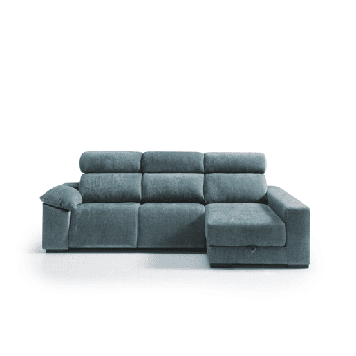 Chaise longue direita com relax elétrico ALL cor azul